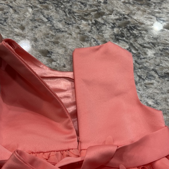 American Princess | formal coral party dress with built in tulle petticoat - Picture 15 of 16